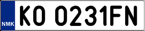 Trailer License Plate